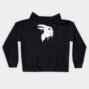 Dripping Paint Crow - Light Kids Hoodie